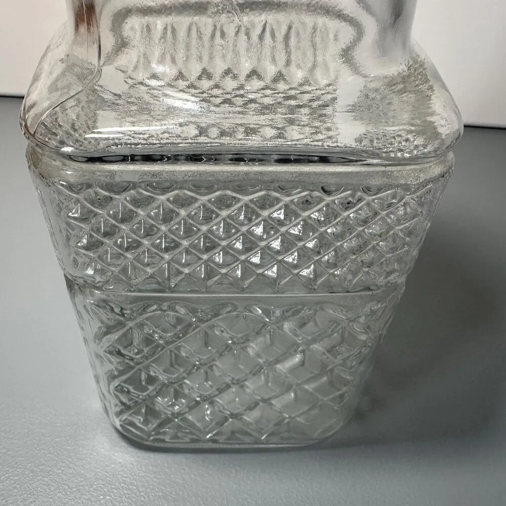 Vintage Anchor Hocking Wexford Glass Canister Cottagecore Circa 1967-1998